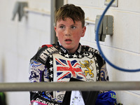 Liam Morris competes during the British Youth Championships before the WSRA National Development League match between Belle Vue Colts and Ed...