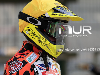 Cooper Rushen competes during the British Youth Championships before the WSRA National Development League match between Belle Vue Colts and...