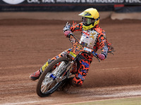 Cooper Rushen competes during the British Youth Championships before the WSRA National Development League match between Belle Vue Colts and...