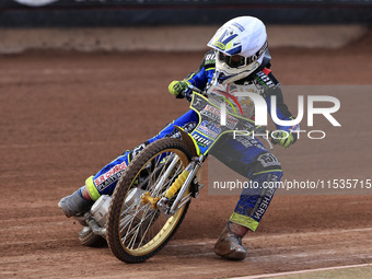 Jack Franklin competes during the British Youth Championships before the WSRA National Development League match between Belle Vue Colts and...