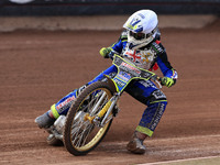 Jack Franklin competes during the British Youth Championships before the WSRA National Development League match between Belle Vue Colts and...