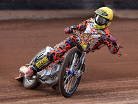 Cooper Rushen competes during the British Youth Championships before the WSRA National Development League match between Belle Vue Colts and...