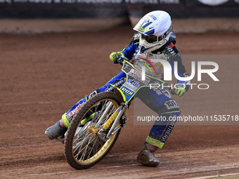 Jack Franklin competes during the British Youth Championships before the WSRA National Development League match between Belle Vue Colts and...