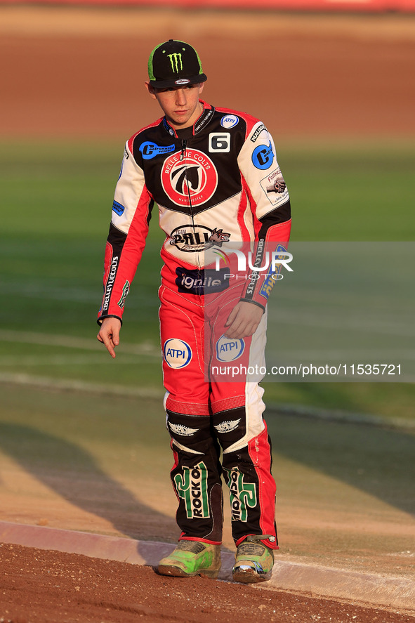 William Cairns (Reserve) of Belle Vue 'Cool Running' Colts during the WSRA National Development League match between Belle Vue Colts and Edi...