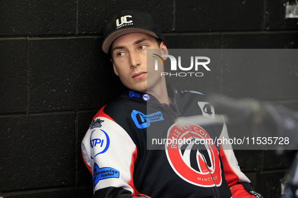 Matt Marson of Belle Vue 'Cool Running' Colts during the WSRA National Development League match between Belle Vue Colts and Edinburgh Monarc...