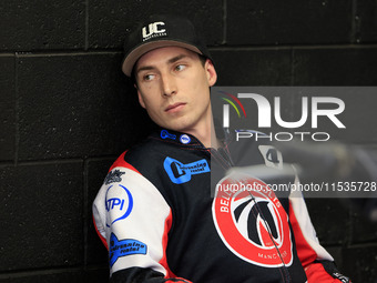 Matt Marson of Belle Vue 'Cool Running' Colts during the WSRA National Development League match between Belle Vue Colts and Edinburgh Monarc...