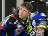 Jack Franklin competes during the British Youth Championships before the WSRA National Development League match between Belle Vue Colts and...