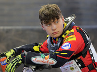 Casper Kluczniak competes during the British Youth Championships before the WSRA National Development League match between Belle Vue Colts a...