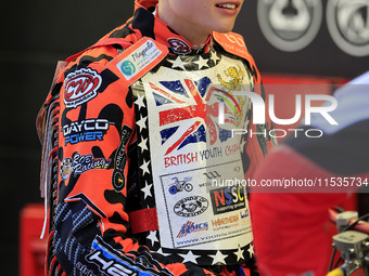 Cooper Rushen competes during the British Youth Championships before the WSRA National Development League match between Belle Vue Colts and...