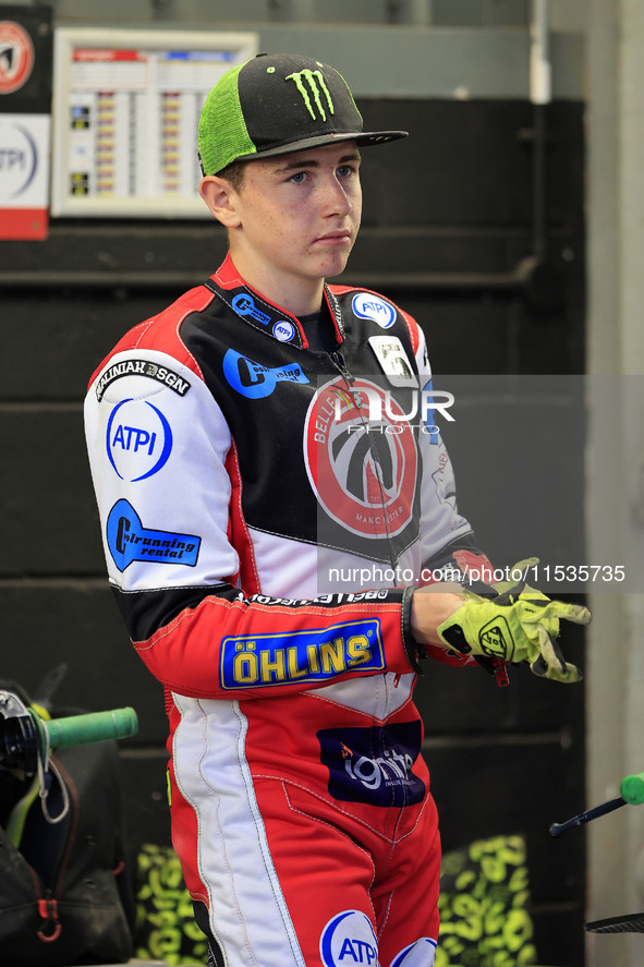 William Cairns (Reserve) of Belle Vue 'Cool Running' Colts during the WSRA National Development League match between Belle Vue Colts and Edi...