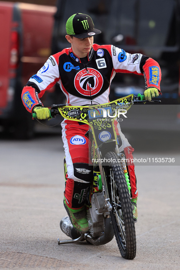 William Cairns (Reserve) of Belle Vue 'Cool Running' Colts during the WSRA National Development League match between Belle Vue Colts and Edi...