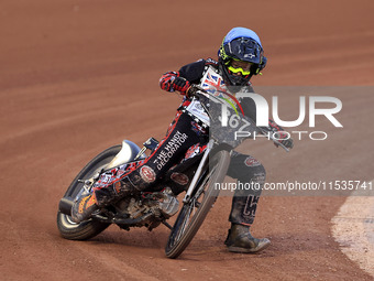 Charlie Luckman competes during the British Youth Championships before the WSRA National Development League match between Belle Vue Colts an...