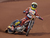 Cooper Rushen competes during the British Youth Championships before the WSRA National Development League match between Belle Vue Colts and...