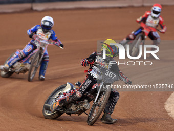 Charlie Luckman competes during the British Youth Championships before the WSRA National Development League match between Belle Vue Colts an...