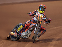 Cooper Rushen competes during the British Youth Championships before the WSRA National Development League match between Belle Vue Colts and...