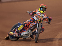 Cooper Rushen competes during the British Youth Championships before the WSRA National Development League match between Belle Vue Colts and...