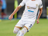 Paulo Azzi of Cagliari Calcio is in action during the Serie A match between Lecce and Cagliari in Lecce, Italy, on August 31, 2024. (