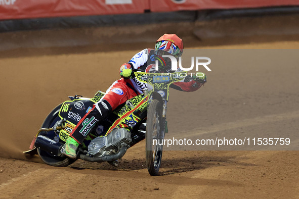 William Cairns (Reserve) of Belle Vue 'Cool Running' Colts participates in the WSRA National Development League match between Belle Vue Colt...