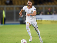 Paulo Azzi of Cagliari Calcio is in action during the Serie A match between Lecce and Cagliari in Lecce, Italy, on August 31, 2024. (