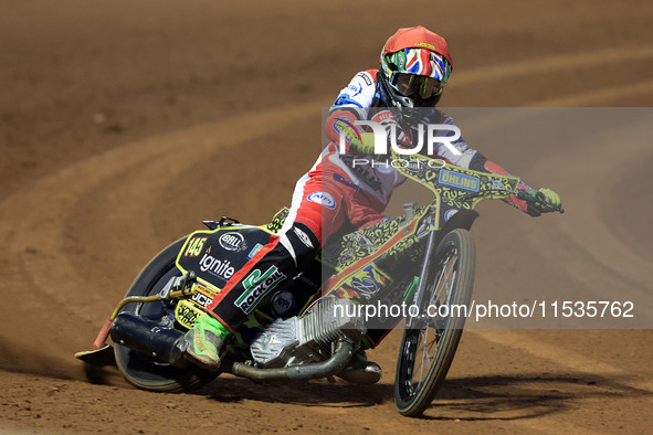 William Cairns (Reserve) of Belle Vue 'Cool Running' Colts during the WSRA National Development League match between Belle Vue Colts and Edi...