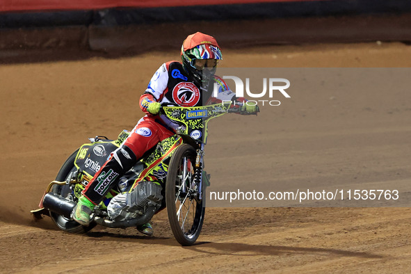 William Cairns (Reserve) of Belle Vue 'Cool Running' Colts participates in the WSRA National Development League match between Belle Vue Colt...