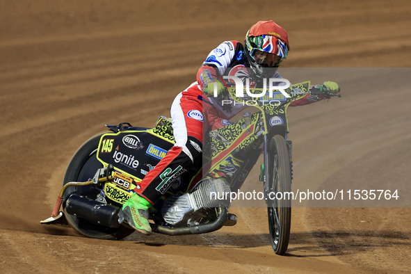 William Cairns (Reserve) of Belle Vue 'Cool Running' Colts participates in the WSRA National Development League match between Belle Vue Colt...