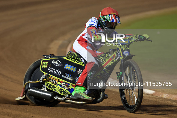 William Cairns (Reserve) of Belle Vue 'Cool Running' Colts during the WSRA National Development League match between Belle Vue Colts and Edi...