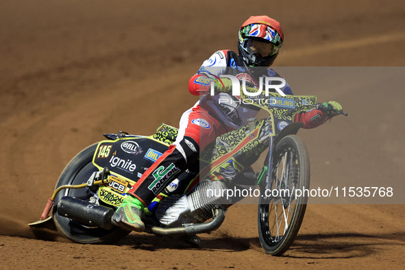 William Cairns (Reserve) of Belle Vue 'Cool Running' Colts during the WSRA National Development League match between Belle Vue Colts and Edi...