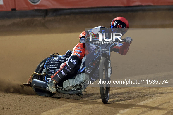 Freddy Hodder of Belle Vue 'Cool Running' Colts participates in the WSRA National Development League match between Belle Vue Colts and Edinb...