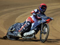 Freddy Hodder of Belle Vue 'Cool Running' Colts participates in the WSRA National Development League match between Belle Vue Colts and Edinb...