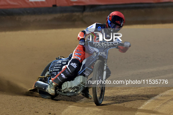 Freddy Hodder of Belle Vue 'Cool Running' Colts participates in the WSRA National Development League match between Belle Vue Colts and Edinb...