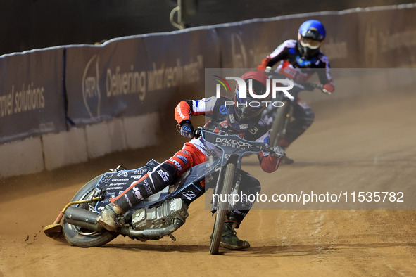 Freddy Hodder of Belle Vue 'Cool Running' Colts participates in the WSRA National Development League match between Belle Vue Colts and Edinb...