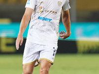 Razvan Marin of Cagliari Calcio is in action during the Serie A match between Lecce and Cagliari in Lecce, Italy, on August 31, 2024. (