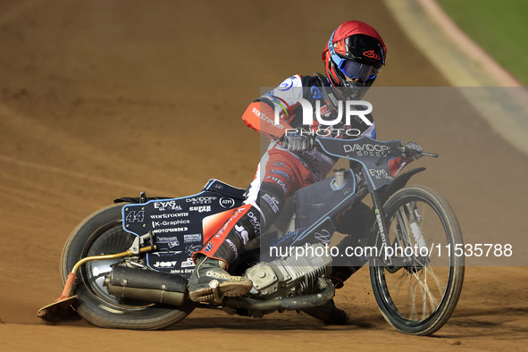 Freddy Hodder of Belle Vue 'Cool Running' Colts participates in the WSRA National Development League match between Belle Vue Colts and Edinb...