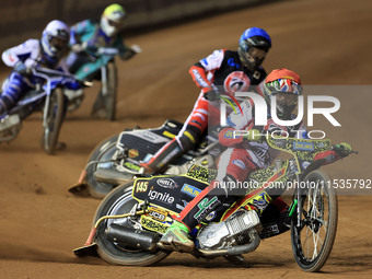 William Cairns (Reserve) of Belle Vue 'Cool Running' Colts leads Matt Marson of Belle Vue 'Cool Running' Colts during the WSRA National Deve...