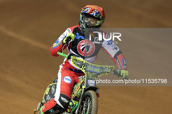 William Cairns (Reserve) of Belle Vue 'Cool Running' Colts during the WSRA National Development League match between Belle Vue Colts and Edi...