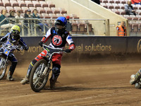 Matt Marson of Belle Vue 'Cool Running' Colts during the WSRA National Development League match between Belle Vue Colts and Edinburgh Monarc...