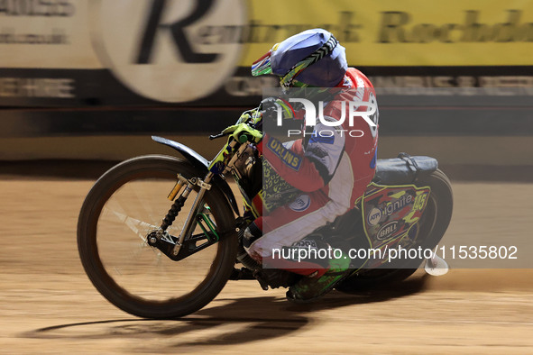 William Cairns (Reserve) of Belle Vue 'Cool Running' Colts during the WSRA National Development League match between Belle Vue Colts and Edi...