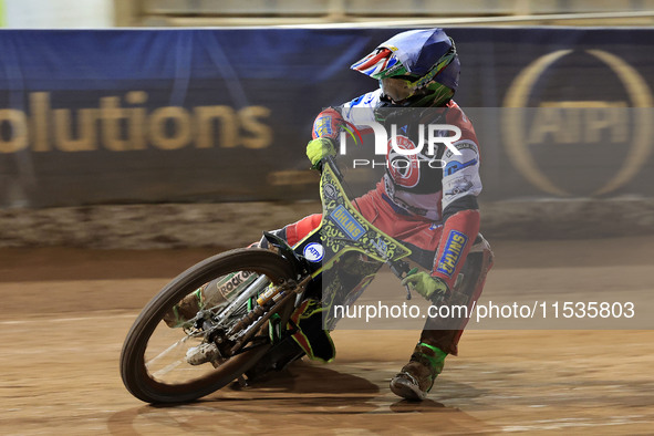 William Cairns (Reserve) of Belle Vue 'Cool Running' Colts during the WSRA National Development League match between Belle Vue Colts and Edi...