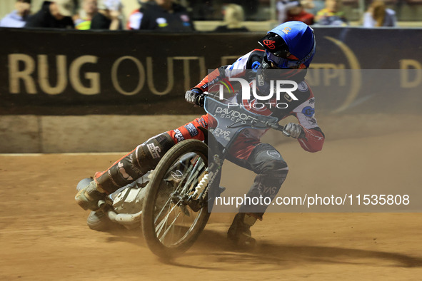 Freddy Hodder of Belle Vue 'Cool Running' Colts participates in the WSRA National Development League match between Belle Vue Colts and Edinb...