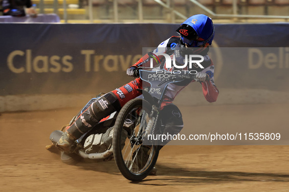 Freddy Hodder of Belle Vue 'Cool Running' Colts participates in the WSRA National Development League match between Belle Vue Colts and Edinb...