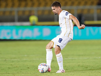 Razvan Marin of Cagliari Calcio is in action during the Serie A match between Lecce and Cagliari in Lecce, Italy, on August 31, 2024. (