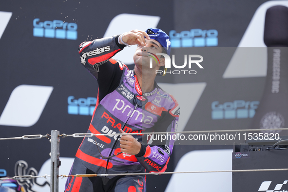 Jorge Martin (89) of Spain and Prima Pramac Racing Ducati during the race day of the Gran Premio GoPro de Aragon at Motorland Aragon Circuit...