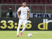 Jose Luis Palomino of Cagliari Calcio is in action during the Serie A match between Lecce and Cagliari in Lecce, Italy, on August 31, 2024....