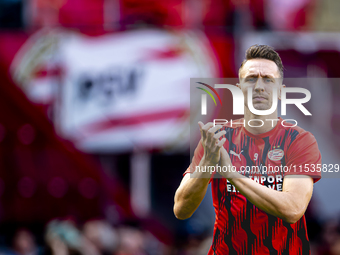 PSV player Luuk de Jong during the match PSV vs. Go Ahead Eagles at the Philips Stadium for the Dutch Eredivisie 4th round season 2024-2025...