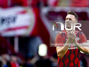 PSV player Luuk de Jong during the match PSV vs. Go Ahead Eagles at the Philips Stadium for the Dutch Eredivisie 4th round season 2024-2025...