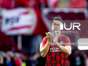 PSV player Luuk de Jong during the match PSV vs. Go Ahead Eagles at the Philips Stadium for the Dutch Eredivisie 4th round season 2024-2025...