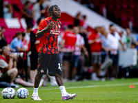 PSV player Johan Bakayoko plays during the match between PSV and Go Ahead Eagles at the Philips Stadium for the Dutch Eredivisie 4th round s...