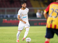 Jose Luis Palomino of Cagliari Calcio is in action during the Serie A match between Lecce and Cagliari in Lecce, Italy, on August 31, 2024....