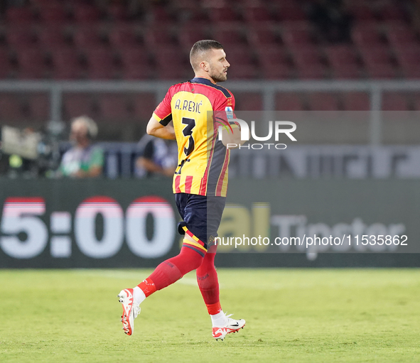 Ante Rebic of US Lecce during the Serie A match between Lecce and Cagliari in Lecce, Italy, on August 31, 2024. 